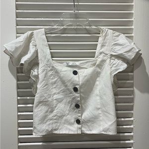 ZARA TRF button front top